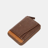 Bronze leather card holder