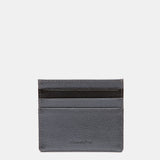 Silver leather card holder