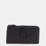 Cartera grande en piel negra