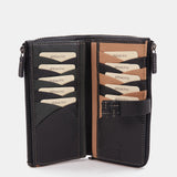 Cartera grande en piel negra
