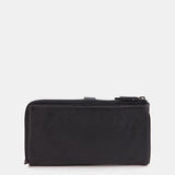Cartera grande en piel negra