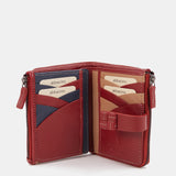 Small wallet in red leather