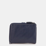 Cartera pequeña en piel azul