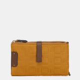 Cartera grande en nylon ámbar
