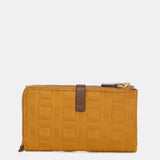 Cartera grande en nylon ámbar
