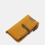 Cartera grande en nylon ámbar