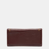Large burgundy leather wallet
