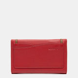 Medium red leather wallet