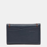 Mittel Portfolio in blauem Leder
