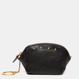 Schwarze Ledertasche