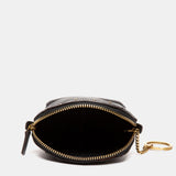 Schwarze Ledertasche