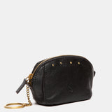 Schwarze Ledertasche
