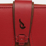 Cartera mediana en piel roja