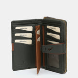 Medium green leather wallet
