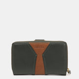 Medium green leather wallet