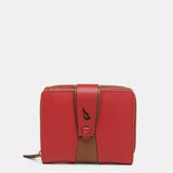 Small wallet in red leather
