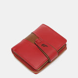 Small wallet in red leather
