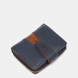 Cartera pequeña en piel azul