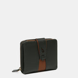 Cartera pequeña en piel verde