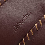 Large leather wallet in camel tones