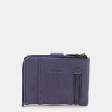 Cartera pequeña en piel azul
