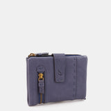 Cartera pequeña en piel azul