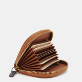 Cognac leather wallet