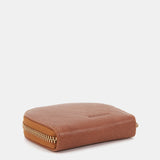 Cognac leather wallet