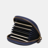 Blue leather wallet