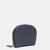 Blue leather wallet