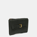 Mittel Portfolio in grünem Leder