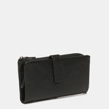 Cartera grande en piel negra