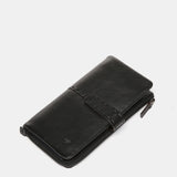 Cartera grande en piel negra