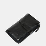 Cartera mediana en piel negra