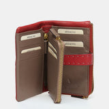 Medium red leather wallet