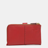 Medium red leather wallet