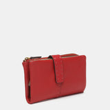 Medium red leather wallet