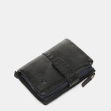 Cartera pequeña en piel negra