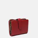 Cartera pequeña en piel roja