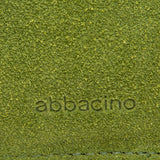 Green leather and suede phone pouch