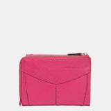 Cartera pequeña en piel fucsia