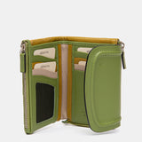 Cartera pequeña en piel verde