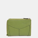 Cartera pequeña en piel verde