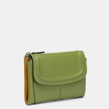 Cartera pequeña en piel verde