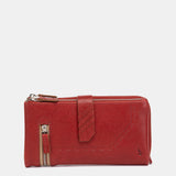 Große rote Lederbrieftasche