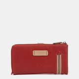 Große rote Lederbrieftasche