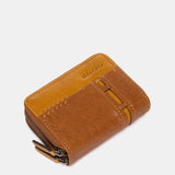 Cartera pequeña en piel cognac