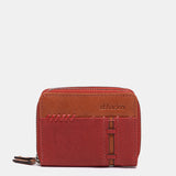 Cartera pequeña en piel roja
