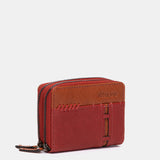 Cartera pequeña en piel roja