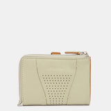 Cartera pequeña de piel verde